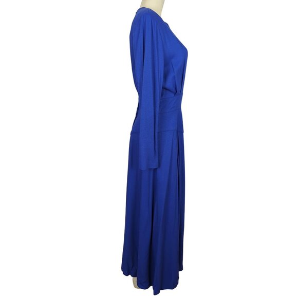 BARBOGLIO cristina jan Size 12 Vintage Long Sleeve Palazzo Pants Blue Jumpsuit‎ - Picture 10 of 16